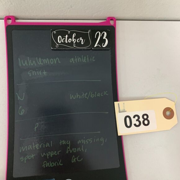 Lululemon Swiftly Tech Shirt Womens 6 White Black Striped Short Sleeve *READ - Picture 11 of 12